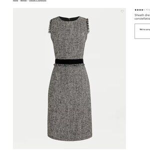 J.Crew Sheath dress in sparkling constellation tweed size 10